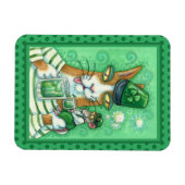 HIS N' FITZ CAT & RAT、応援からグリーンビールへおもしろい マグネット (横)