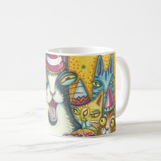 His N' Fitz Cats誕生日MUG カスタマイズ * コーヒーマグカップ (正面右)