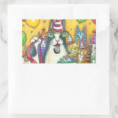 His N' Fitz Cats誕生日STICKERS RECTANGLE 長方形シール (バッグ)