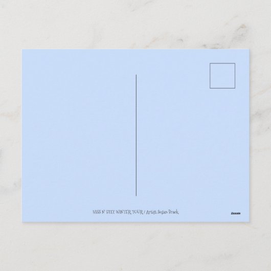 HIS N' FITZ CATS、おもしろい巨大クリスマス(鳥)ショウジョウコウカンチョウ シーズンポストカード (裏面)