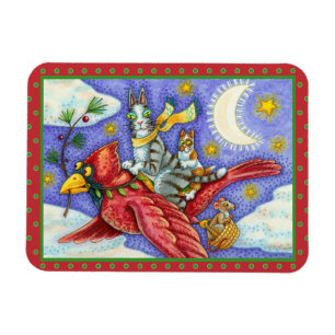 HIS N' FITZ CATS、おもしろい巨大クリスマス(鳥)ショウジョウコウカンチョウ マグネット