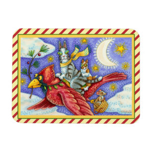 HIS N' FITZ CATS、おもしろい巨大クリスマス(鳥)ショウジョウコウカンチョウ マグネット