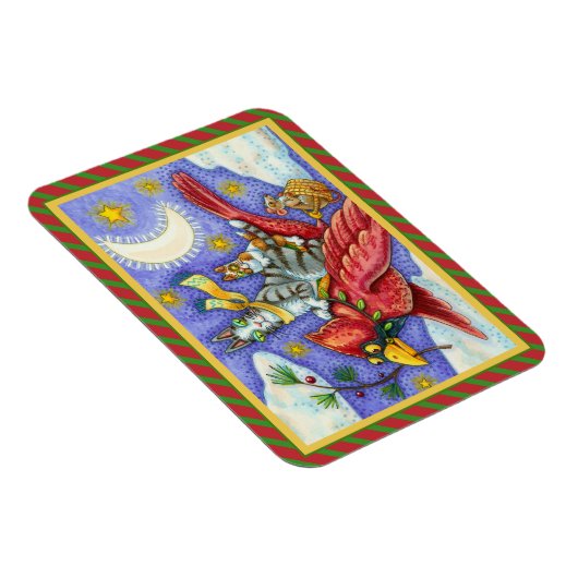 HIS N' FITZ CATS、おもしろい巨大クリスマス(鳥)ショウジョウコウカンチョウ マグネット (右側)