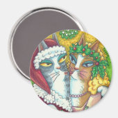 HIS N' FITZ CATS, キスをするSANTA CHAMES MAGNET マグネット (正面/裏面)