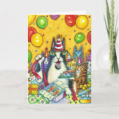 HIS N' FITZ CATS，子猫，ネズミ,おもしろい誕生日 カード (正面)