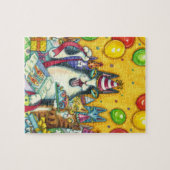 HIS N' FITZ CATS，子猫，ネズミ,おもしろい誕生日 ジグソーパズル (横)