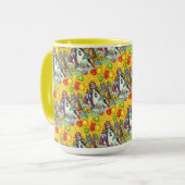 HIS N' FITZ CATS，子猫，ネズミ,おもしろい誕生日 マグカップ (正面左)