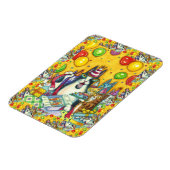 HIS N' FITZ CATS，子猫，ネズミ,おもしろい誕生日 マグネット (左側)