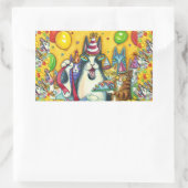 HIS N' FITZ CATS，子猫，ネズミ,おもしろい誕生日 長方形シール (バッグ)