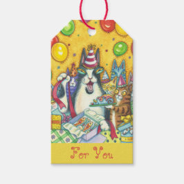 HIS N' FITZ CATS, BIRTHDAY PARTY GIFTラベルセット ギフトタグ