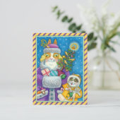 HIS N' FITZ CATS CHRISTMASショッピング、フェザー・ツリー シーズンポストカード (スタンド正面)