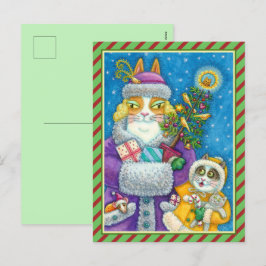 HIS N' FITZ CATS CHRISTMASショッピング、フェザー・ツリー シーズンポストカード