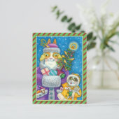 HIS N' FITZ CATS CHRISTMASショッピング、フェザー・ツリー シーズンポストカード (スタンド正面)