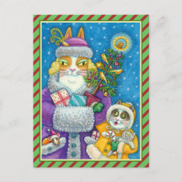HIS N' FITZ CATS CHRISTMASショッピング、フェザー・ツリー シーズンポストカード