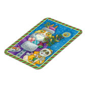 HIS N' FITZ CATS CHRISTMASショッピング、フェザー・ツリー マグネット (左側)