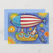 HIS N' FITZ CATS & MOUSE IN 7月4日ゼッペリン シーズンポストカード (正面/裏面)