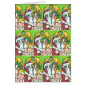 HIS N' FITZ CATS, SANTA CHRISTMAS GREETING CARD B (正面)