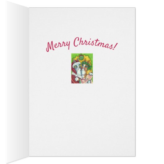 HIS N' FITZ CATS, SANTA CHRISTMAS GREETING CARD V (内側 (右))