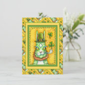 HIS N' FITZ LEPRECHAUN ST.パディおもしろいズ猫フラット シーズンカード (スタンド正面)