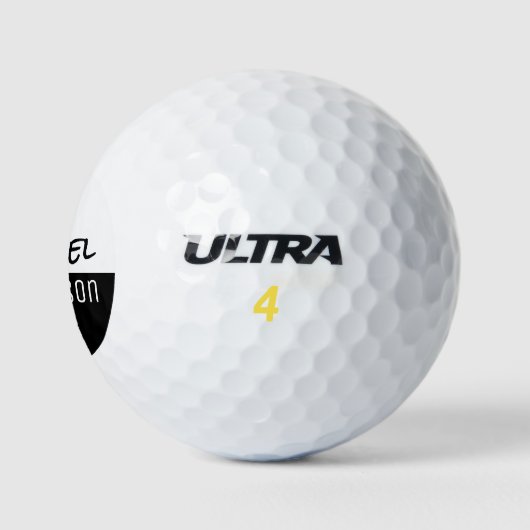 His Name Black\White Golfplayer ゴルフボール (ロゴ)