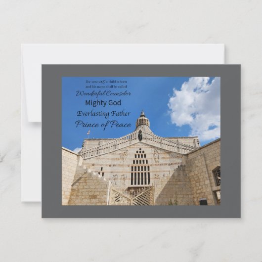 His Name is Wonderful Counselor Notecard ノートカード (正面)