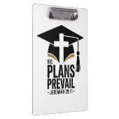 His Plans Prevail Christian Graduation クリップボード (右)