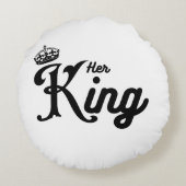 HIS QUEEN and HER KING round pillow ラウンドクッション (裏面)