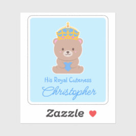 His Royal Cuteness | かわいい赤ちゃんの名前入りグッズ シール