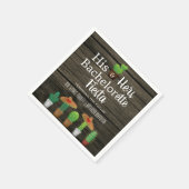 His & Shires学士号/バチェロレッテフェスタ スタンダードカクテルナプキン (角)