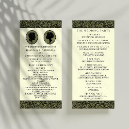 His & Shirsアールデコシルエット結婚式 プログラム