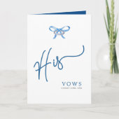 His Vow Book - Ring Design Wedding Keepsake 案内状 (正面)