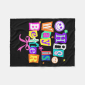 His Way Is Better Christian Coquette Aesthetic You フリースブランケット (正面(横))