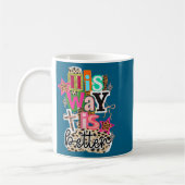 His Way Is Better Leopard Christian Jesus Bible Ve コーヒーマグカップ (左)