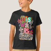 His Way Is Better Leopard Christian Jesus Bible Ve Tシャツ (正面)