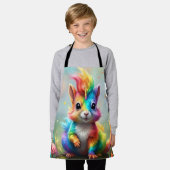 Hiskers of 疑問に思: The Rainbow Unicorn Squirrel エプロン (着用した状態)