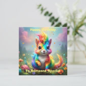 Hiskers of 疑問に思: The Rainbow Unicorn Squirrel カード (スタンド正面)