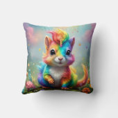 Hiskers of 疑問に思: The Rainbow Unicorn Squirrel クッション (裏面)