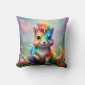 Hiskers of 疑問に思: The Rainbow Unicorn Squirrel クッション (正面)