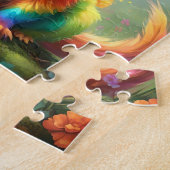 Hiskers of 疑問に思: The Rainbow Unicorn Squirrel ジグソーパズル (側面)