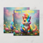 Hiskers of 疑問に思: The Rainbow Unicorn Squirrel セーブザデート (正面/裏面)