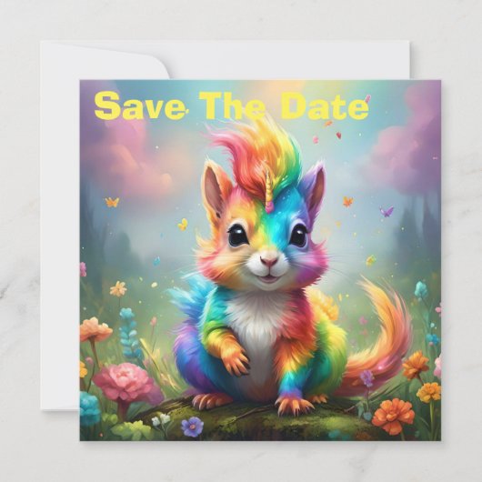 Hiskers of 疑問に思: The Rainbow Unicorn Squirrel セーブザデート (正面)