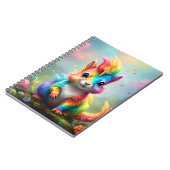 Hiskers of 疑問に思: The Rainbow Unicorn Squirrel ノートブック (左側)