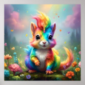 Hiskers of 疑問に思: The Rainbow Unicorn Squirrel ポスター (正面)