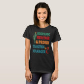 Hispanic伝統と移行誇りを持ったマネージャ Tシャツ (正面フル)