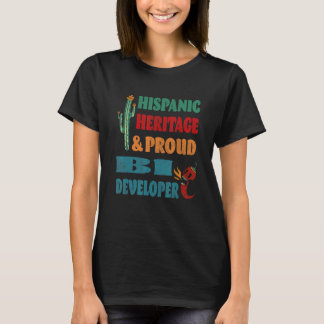Hispanic伝統と誇りを持ったBi Developer Tシャツ