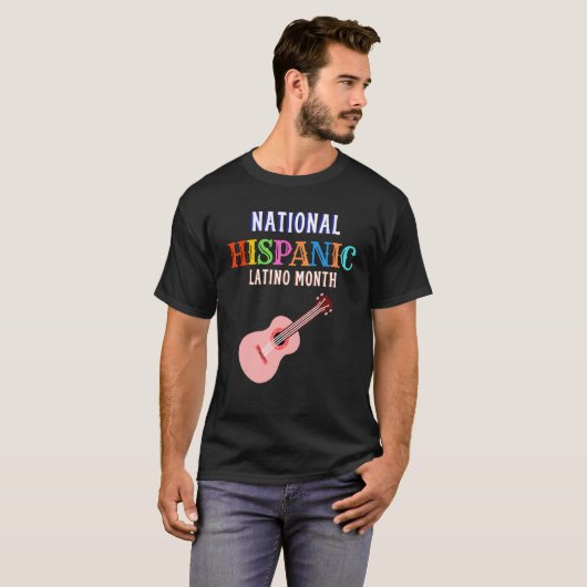 Hispanic Ceremony Month Prideful Latin Spanish Ami Tシャツ (正面フル)