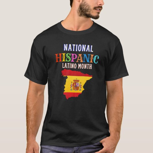 Hispanic Ceremony Month Prideful Latin Spanish Ami Tシャツ (正面)