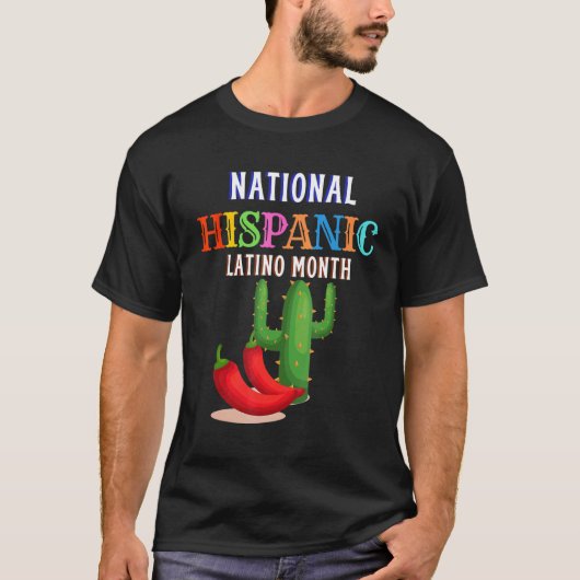 Hispanic Ceremony Month Prideful Latin Spanish Ami Tシャツ (正面)