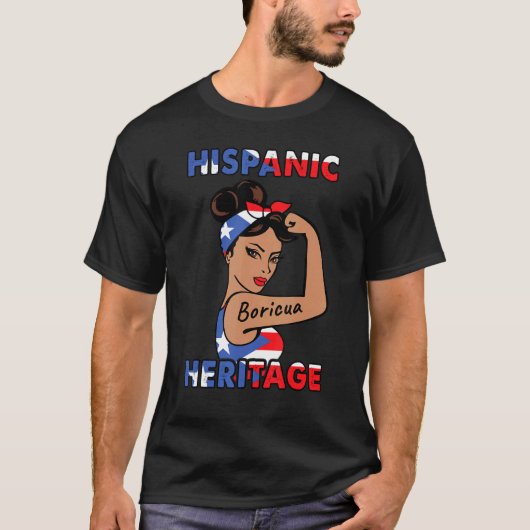 Hispanic Heritage Month  Puerto Rico Youth Woman Tシャツ (正面)