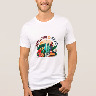 Hispanic Heritage – Venezuela & USA Design トライブレンドTシャツ